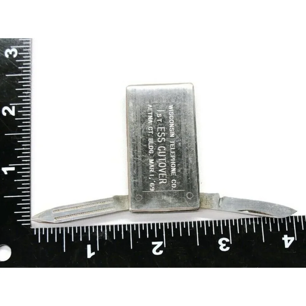 Knife File Money Clip Stainless Steel Wallet Credit Card Cash ID Holder